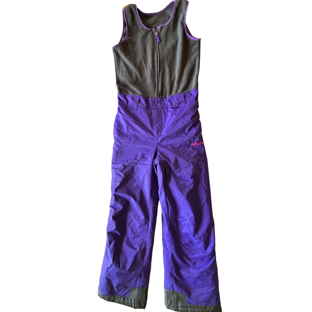 Arctix Youth Large Purple Insulated Snow Bibs Fleece Top Ski Pants Overalls
